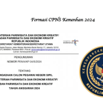 Formasi CPNS Kemenparekraf 2024