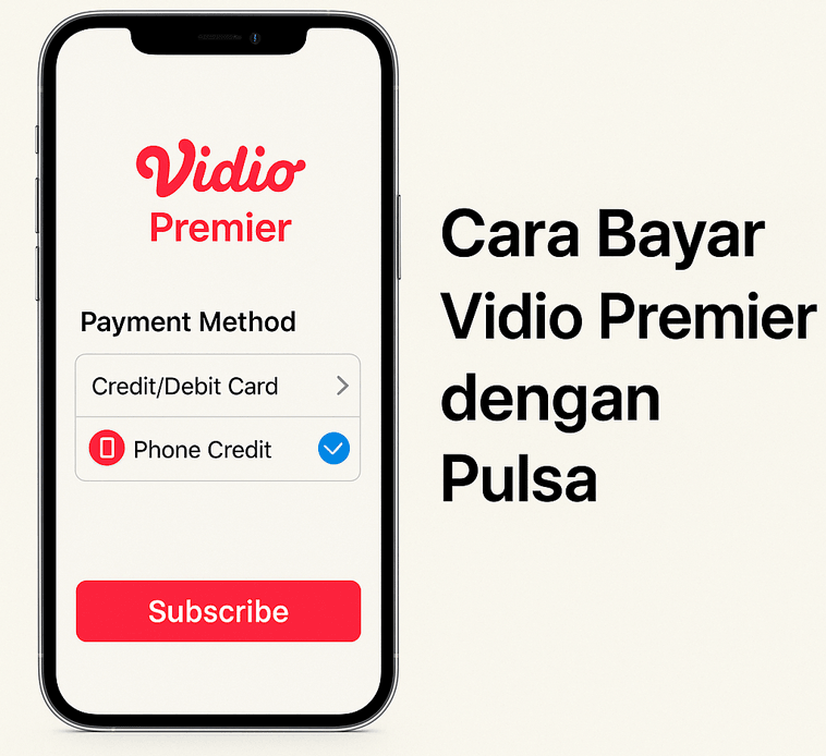 Cara Bayar Vidio Premier dengan Pulsa