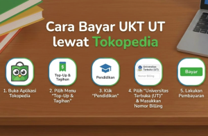 Cara Bayar UKT UT lewat Tokopedia