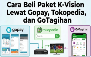 Cara Beli Paket K-Vision Lewat Gopay