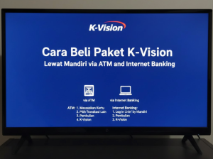 Cara Beli Paket K-Vision Lewat Mandiri