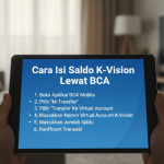 Cara Isi Saldo K Vision Lewat BCA