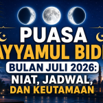 Puasa Ayyamul Bidh Bulan Juli 2026