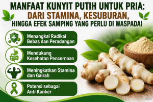 Manfaat Kunyit Putih untuk Pria