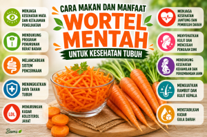 Manfaat Wortel Mentah